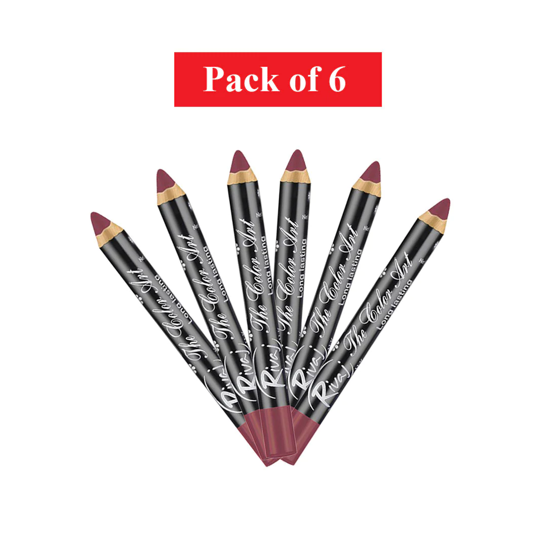 Lipstick Pencil Assorted (Pack Of 6)